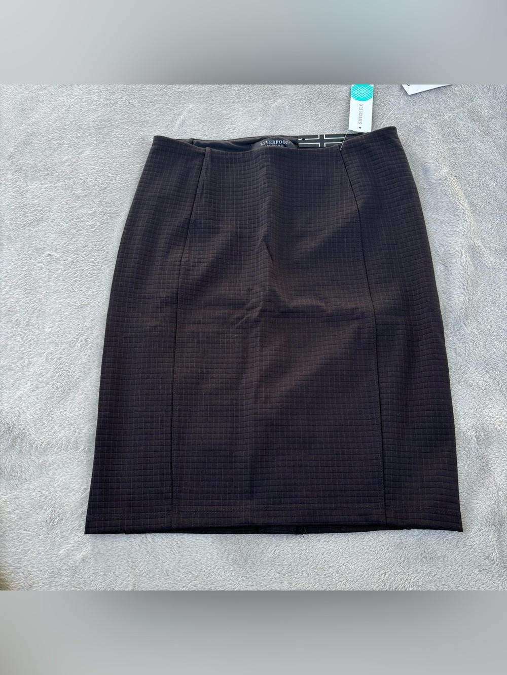 NWT- Liverpool Stitch Fix Bia Knit Textured Pencil Skirt Womens 2 Petite Sz 2/26